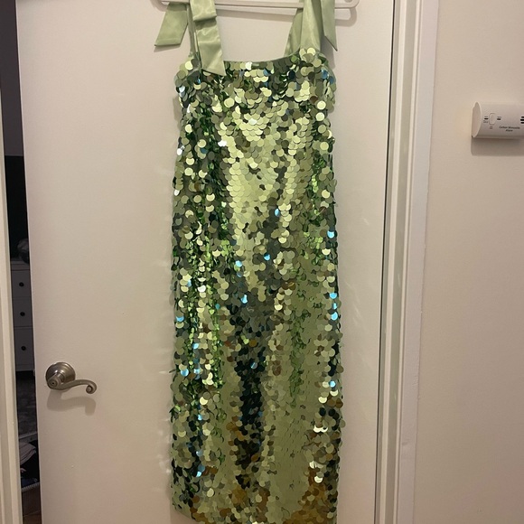 Tuckernuck mint chip sequin Roxy dress - Picture 2 of 4
